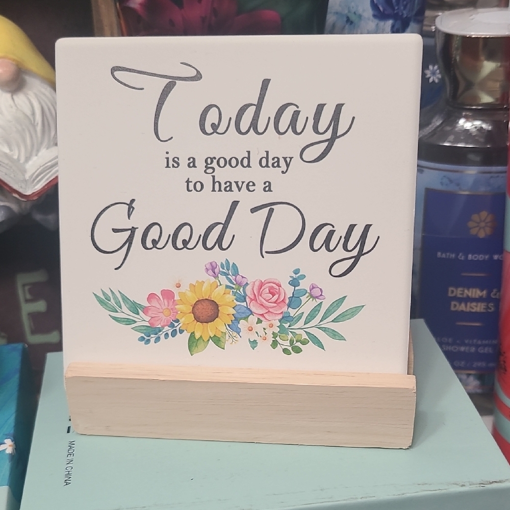 Floral Inspirational Plaque